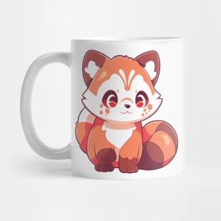 Simple drawn cute red panda Mug